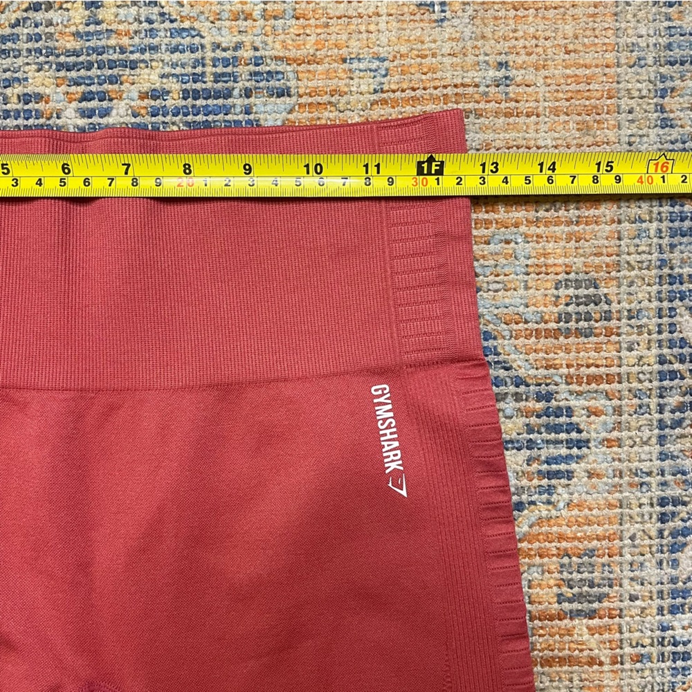 Orange/Pink/Coral Gymshark Crop Leggings Capris Large - Picture 7 of 7